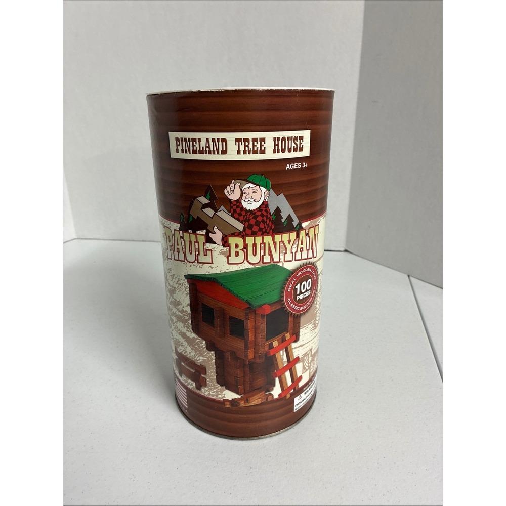 Roy Toy Paul Bunyan Pineland Tree House 100 Piece Real Wood Building Set 20075